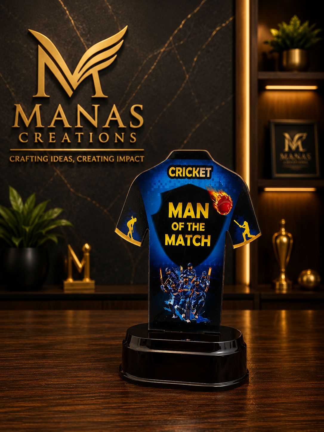 Custom T-Shirt Man of the Match Trophy